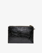 NEW YORK COIN PURSE in Charcoal Crinkle by Elms and King