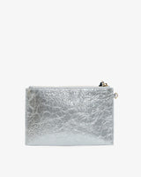 NEW YORK COIN PURSE | Silver Crinkle