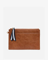 NEW YORK COIN PURSE in Tan Pebble by Elms and King