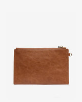 NEW YORK COIN PURSE in Tan Pebble by Elms and King