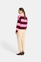 NICOLE SWEATER in Pink and Pinot by Arlington Milne