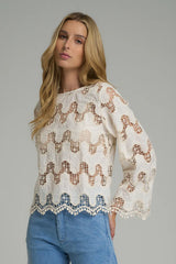 NORFOLK TOP in Natural, by Lilya 