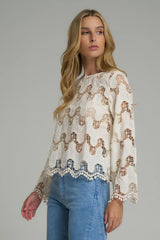 NORFOLK TOP in Natural, by Lilya 
