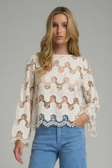 NORFOLK TOP in Natural, by Lilya 