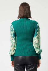 DYNASTY MERINO WOOL KNIT in Jade from Oncewas