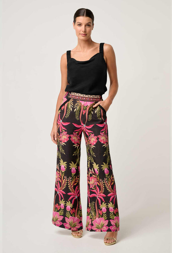 DELRAY REVERSIBLE CUPRO CAMI in Black from Oncewas