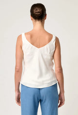 DELRAY REVERSIBLE CUPRO CAMI | Ivory