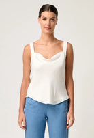 DELRAY REVERSIBLE CUPRO CAMI | Ivory - Darling & Domain