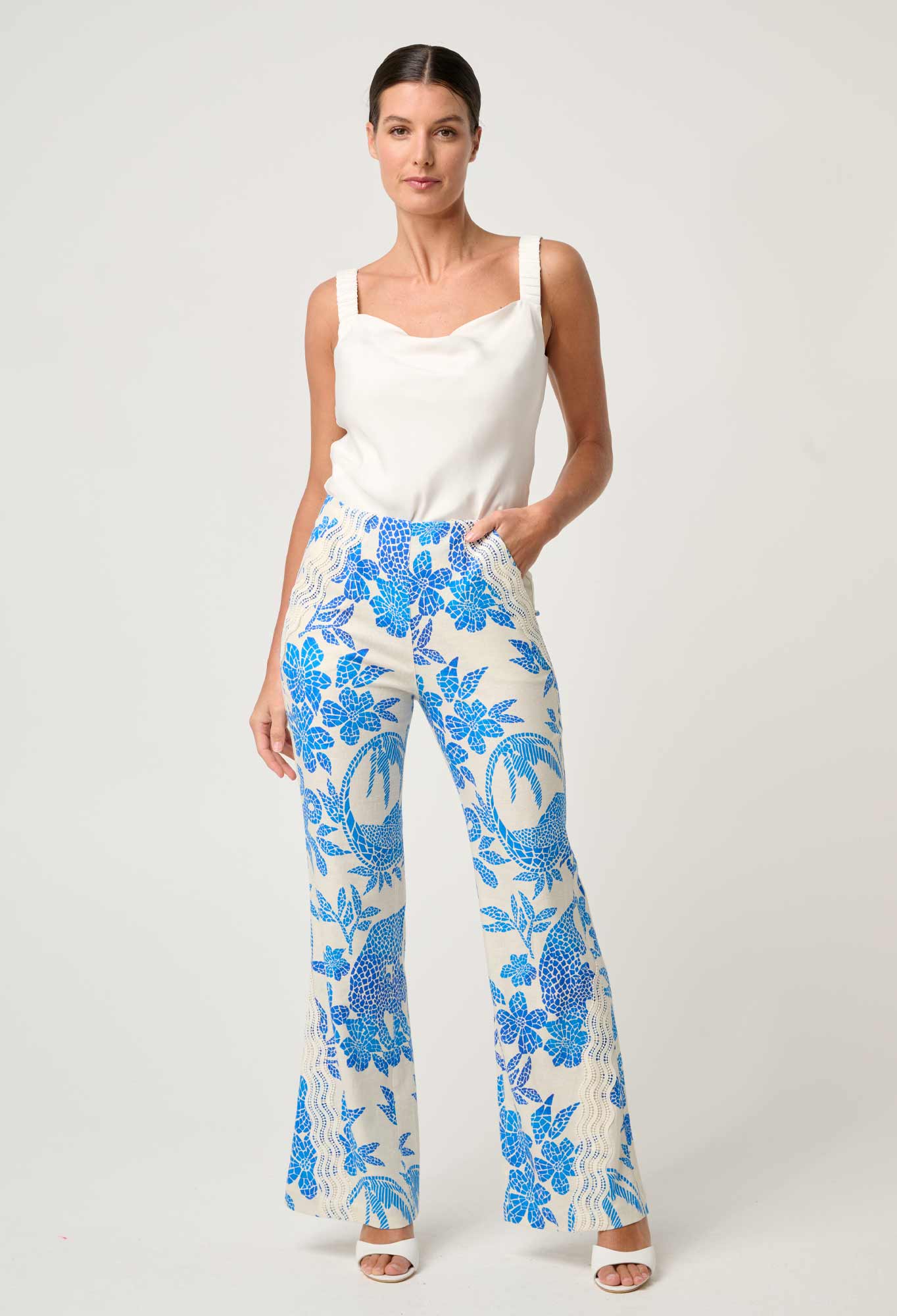 DELRAY REVERSIBLE CUPRO CAMI | Ivory - Darling & Domain