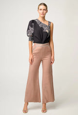 TAHANI ONE SLEEVE TOP | Onyx Casablanca