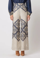 BEDOUIN CUPRO VISCOE PANT in Nomad Mosiac from Oncewas