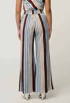 WILLOW LINEN VISCOSE PANT in Iridescent Stripe from Oncewas