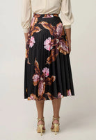 IRIS PLEATED POLYESTER SKIRT in Sunset Orchid from Oncewas