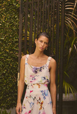 DELRAY REVERSIBLE CUPRO CAMI in Plume Blossom Print from Once Was