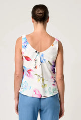DELRAY REVERSIBLE CUPRO CAMI in Plume Blossom Print from Once Was