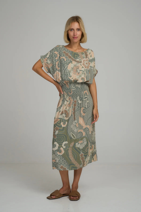 Lilya ODIN DRESS in Batik Sage