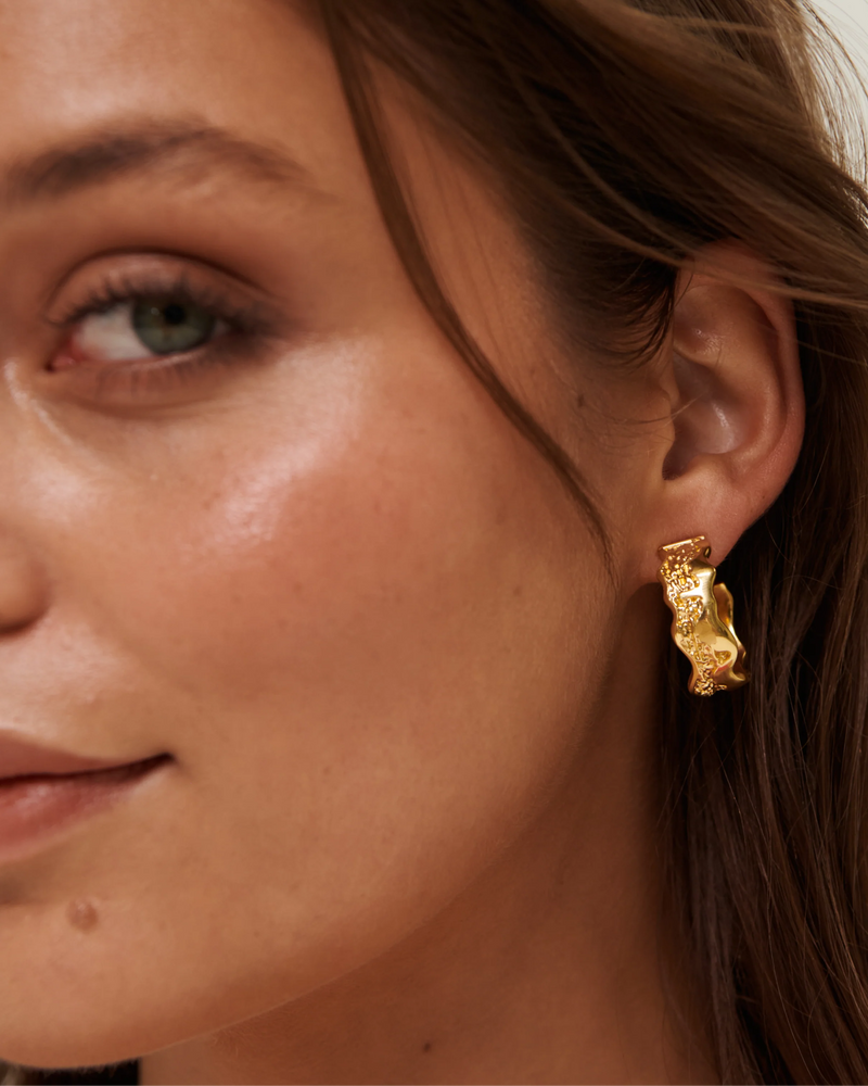 ODYSSEY HOOP EARRINGS in Gold by Ornate the Label