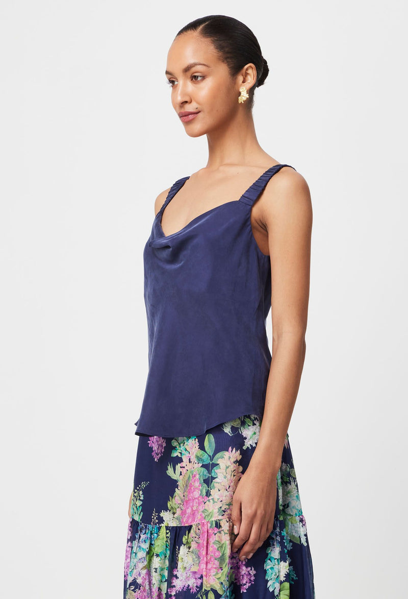 DELRAY REVERSIBLE CUPRO CAMI | Lapis