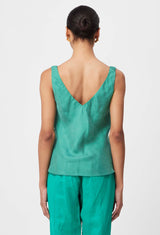 DELRAY REVERSIBLE CUPRO CAMI | Bay Green