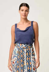DELRAY REVERSIBLE CUPRO CAMI | Lapis