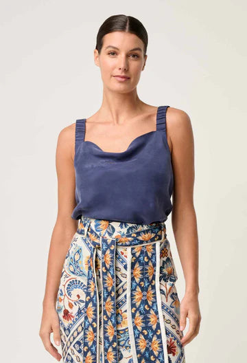 DELRAY REVERSIBLE CUPRO CAMI | Lapis
