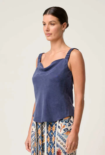 DELRAY REVERSIBLE CUPRO CAMI | Lapis