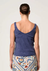 DELRAY REVERSIBLE CUPRO CAMI | Lapis
