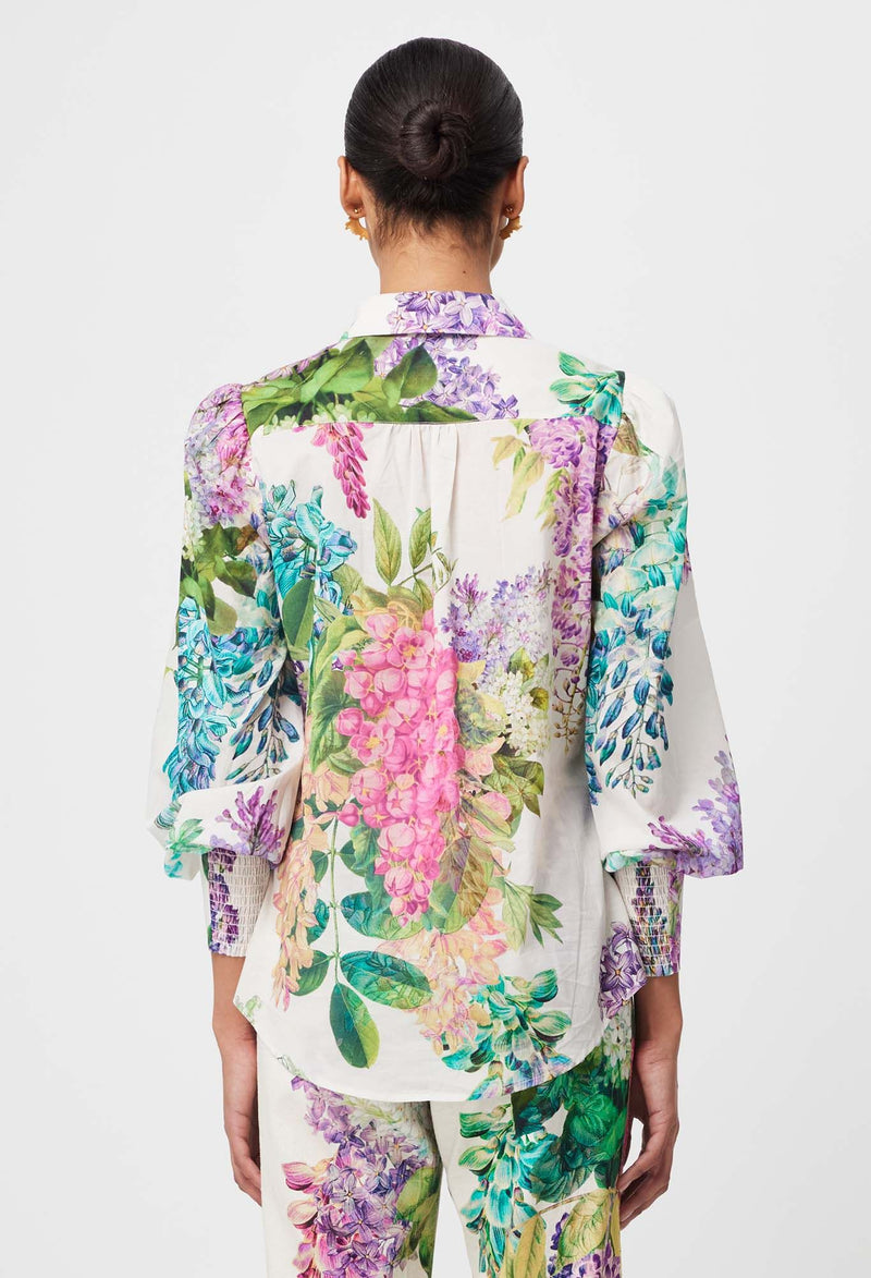 SWANSON EMBROIDERED COTTON VOILE SHIRT | Wisteria Alba