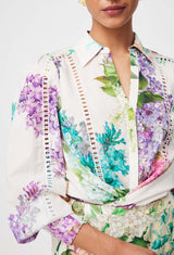 SWANSON EMBROIDERED COTTON VOILE SHIRT | Wisteria Alba