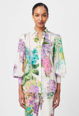 SWANSON EMBROIDERED COTTON VOILE SHIRT | Wisteria Alba