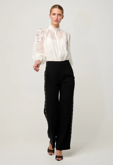 SEVILLA COTTON SILK SHIRT in Blanca from Oncewas