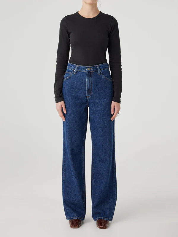 GRACE JEAN in Steel by Nobody Denim
