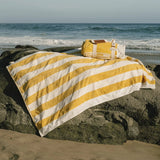 THE BEACH TOWEL in Crew Mimosa Yellow Stripe from Business & Pleasure Co