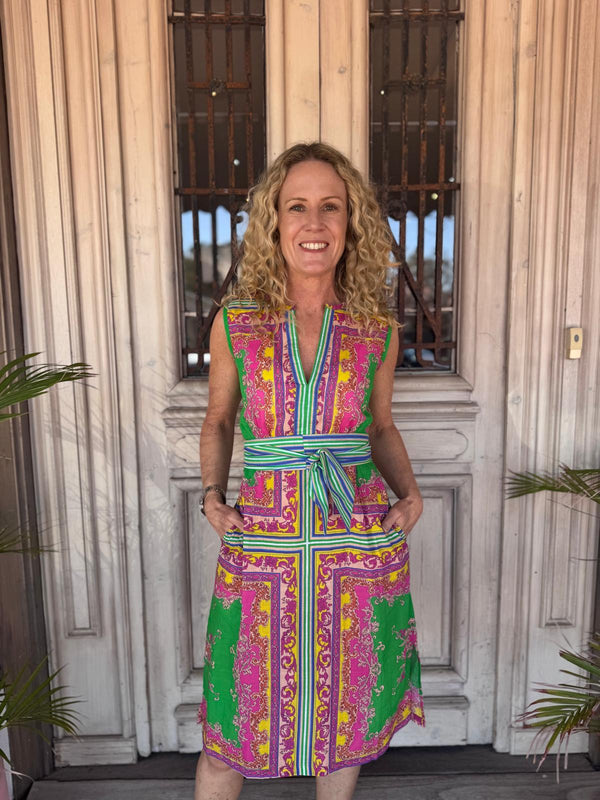 STELLA COTTON SLUB MIDI in Aria Emerald from Lola Australia