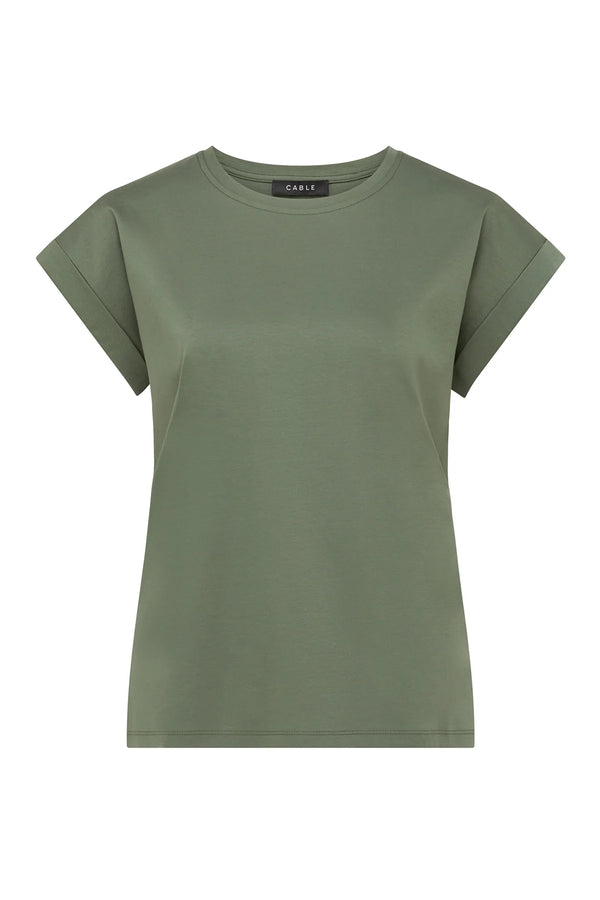 Pima Tee in Khaki from Cable Melbourne