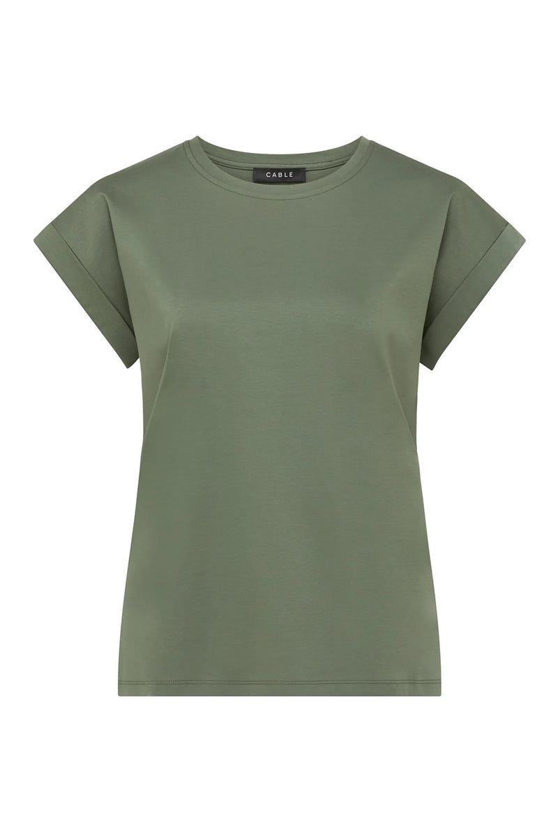 Pima Tee in Khaki from Cable Melbourne