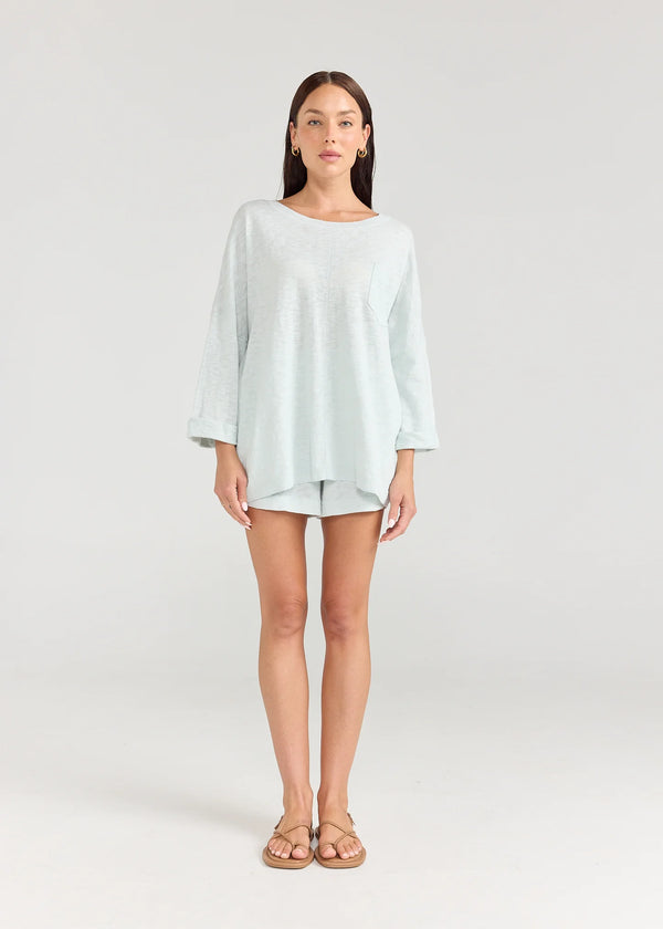 LINA TOP in Sky by Pippa Ridley