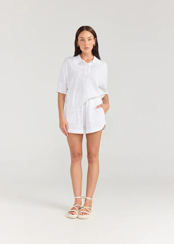 POLO TOP | White