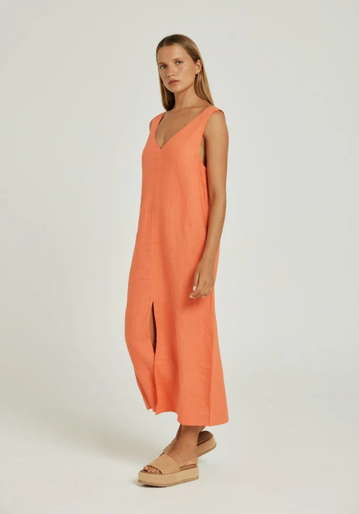 JOCELYN DRESS in Coral by Pippa Ridley