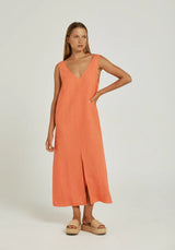 JOCELYN DRESS in Coral by Pippa Ridley