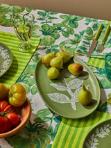 VINES GREEN OVAL PLATE from Bonnie and Neil