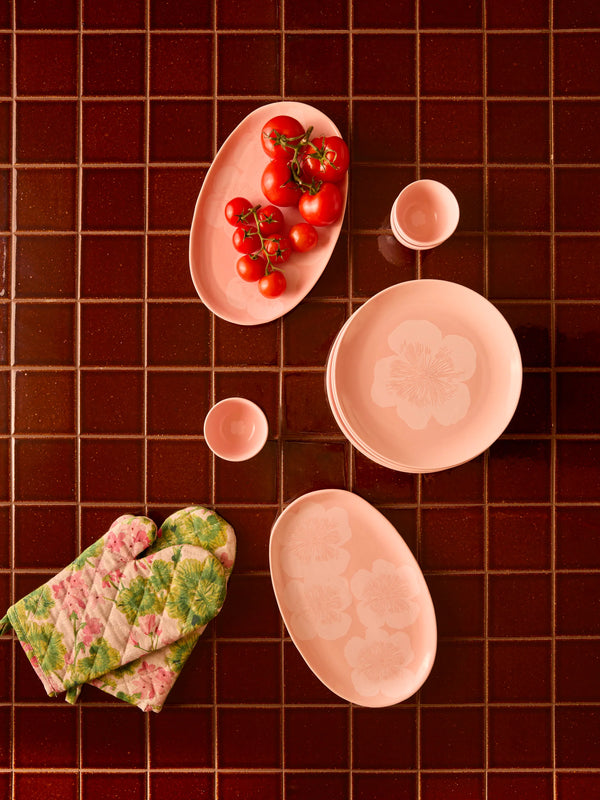 JARDIN PINK OVAL PLATE from Bonnie and Neil