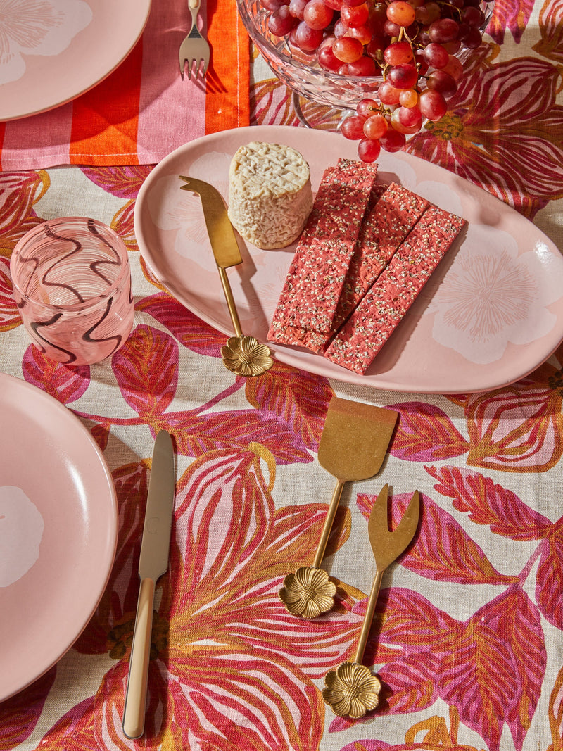 JARDIN PINK OVAL PLATE from Bonnie and Neil