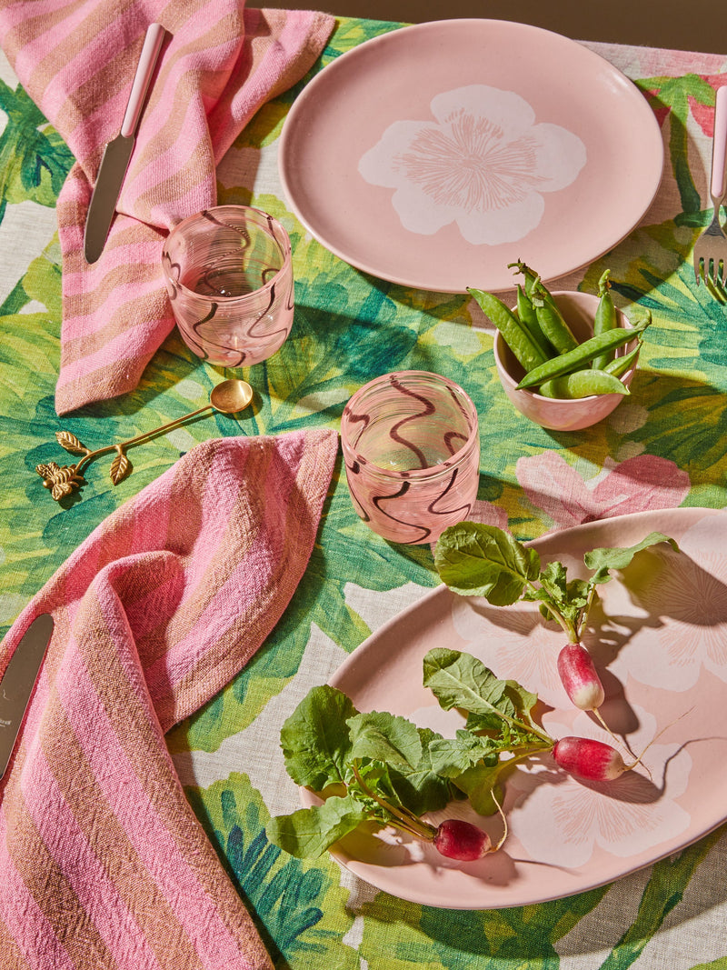 JARDIN PINK OVAL PLATE from Bonnie and Neil