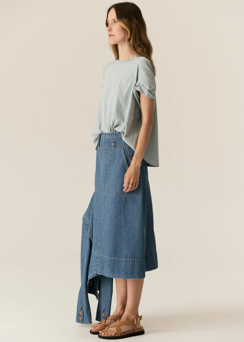 CARSEN DENIM SKIRT | Light Wash