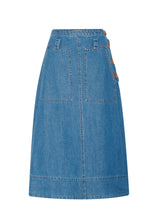 CARSEN DENIM SKIRT | Light Wash