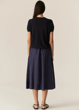 HENRI DRAWCORD SKIRT | Ink