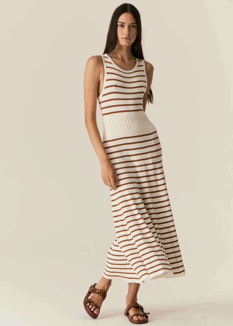 LUCA TANK DRESS | White Camel