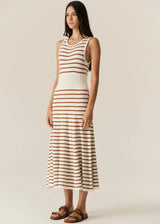 LUCA TANK DRESS | White Camel