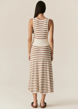 LUCA TANK DRESS | White Camel
